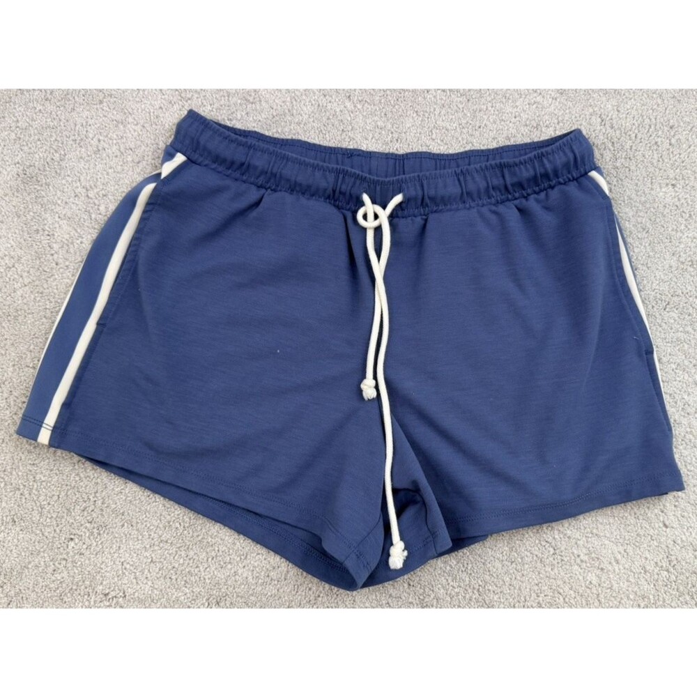 American Eagle Mid-Rise Blue/White Athletic Shorts - Size S - 3.5" inseam